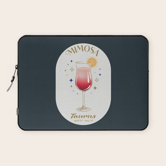 Mimosa Cocktail Zodiac Sign Laptop Sleeve Gallery Image 1