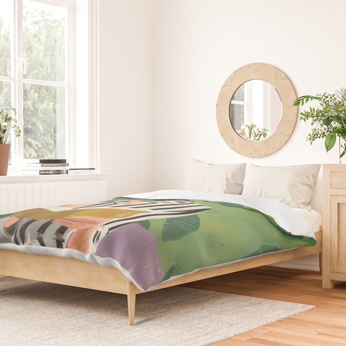 Morning Muse in Stripes Duvet Cover Gallery Image 2