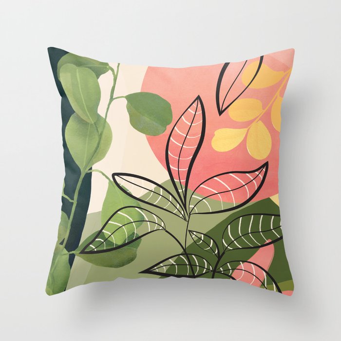 Peaceful Garden Feelings 02 Throw Pillow Gallery Image 6