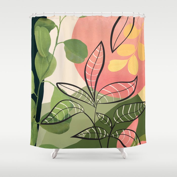 Peaceful Garden Feelings 02 Shower Curtain Gallery Image 1