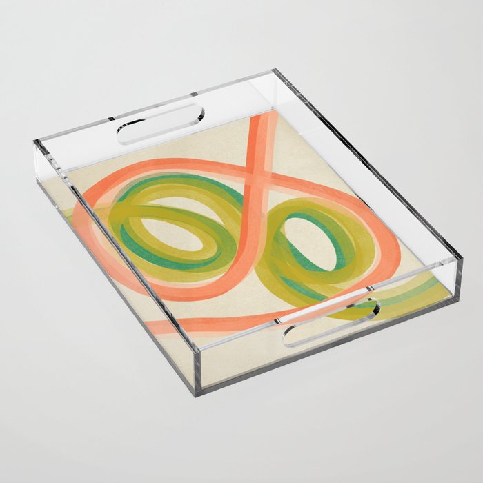 Modern Painting - Spring Abstract #1 Acrylic Tray Gallery Image 1