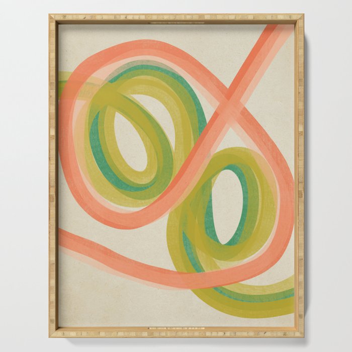 Modern Painting - Spring Abstract #1 Serving Tray Gallery Image 1