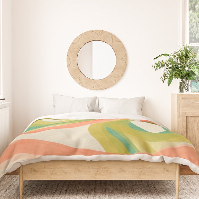 Modern Painting - Spring Abstract #1 Duvet Cover Gallery Image 3