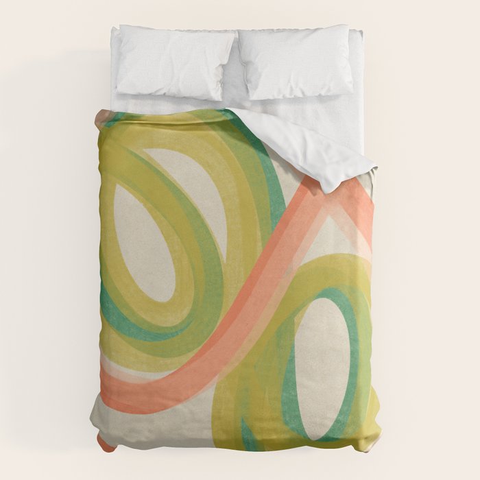 Modern Painting - Spring Abstract #1 Duvet Cover Gallery Image 6