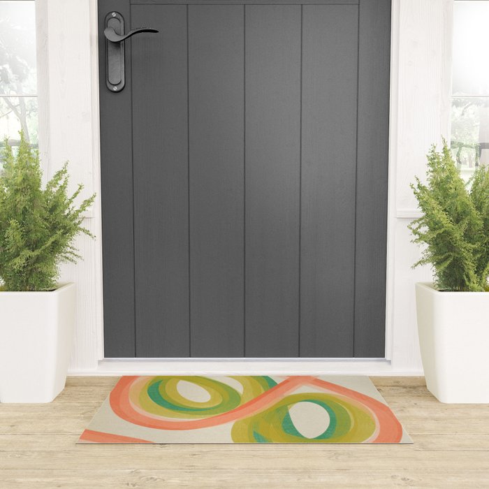 Modern Painting - Spring Abstract #1 Welcome Mat Gallery Image 3