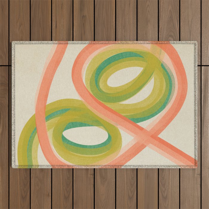Modern Painting - Spring Abstract #1 Outdoor Rug Gallery Image 1