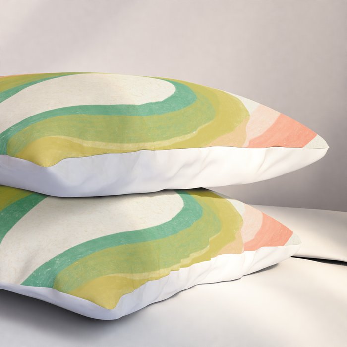 Modern Painting - Spring Abstract #1 Pillow Sham Gallery Image 3