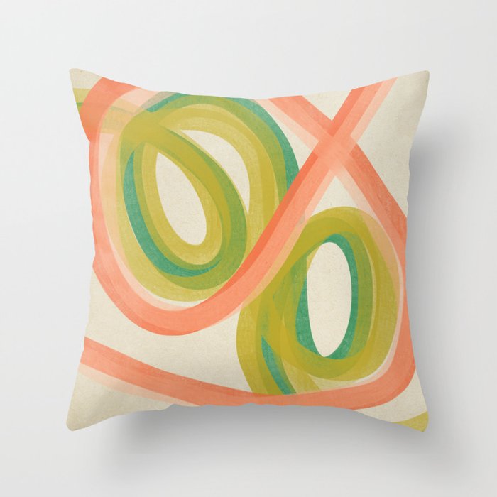 Modern Painting - Spring Abstract #1 Throw Pillow Gallery Image 6