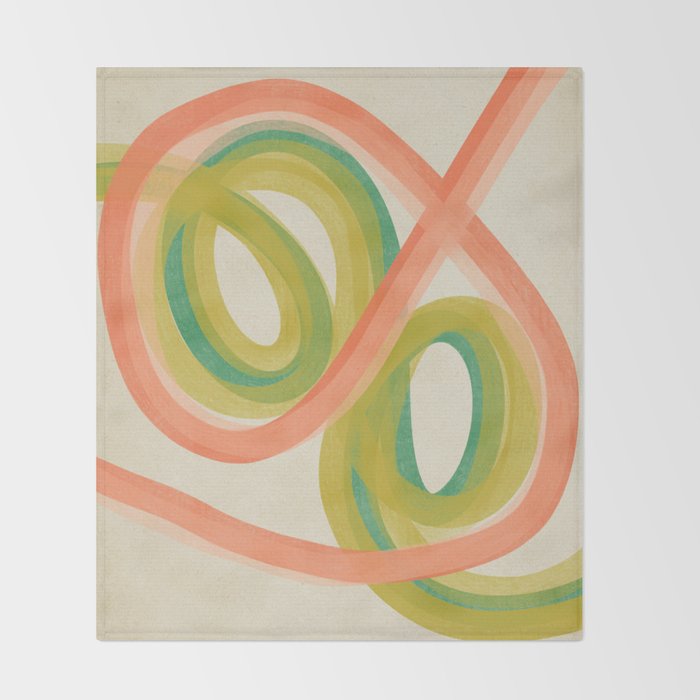 Modern Painting - Spring Abstract #1 Throw Blanket Gallery Image 2