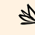 Minimalist Flower Black and Almond Cream Coffee Mug Gallery Image 2