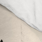 Minimalist Flower Black and Almond Cream Comforter Gallery Image 4