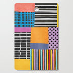 Modern Multicolor Patchwork Design Cutting Board Gallery Image 1
