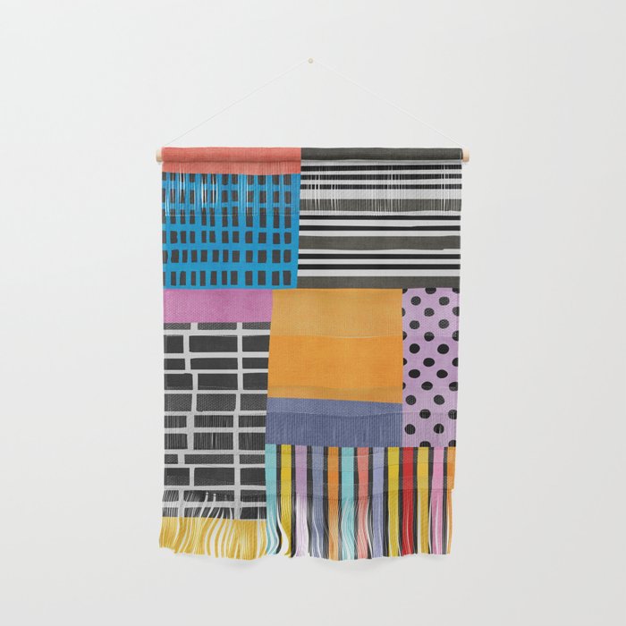 Modern Multicolor Patchwork Design Wall Hanging Gallery Image 1