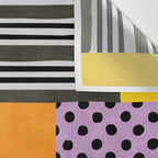 Modern Multicolor Patchwork Design Wall Tapestry Gallery Image 3