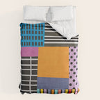 Modern Multicolor Patchwork Design Duvet Cover Gallery Image 6