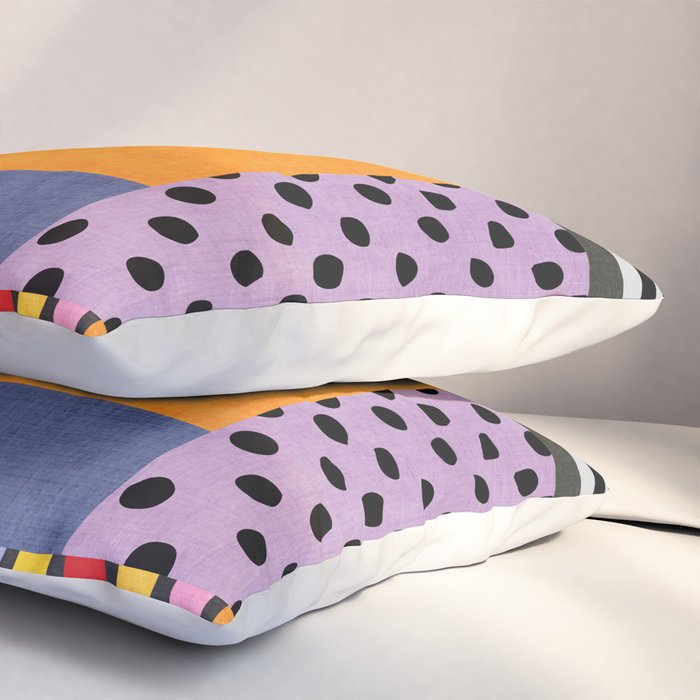 Modern Multicolor Patchwork Design Pillow Sham Gallery Image 3