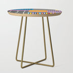 Modern Multicolor Patchwork Design Side Table Gallery Image 1