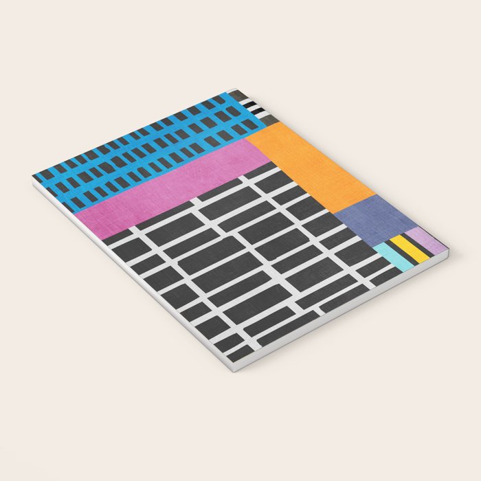 Modern Multicolor Patchwork Design Notebook Gallery Image 3