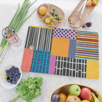 Modern Multicolor Patchwork Design Cutting Board Gallery Image 2