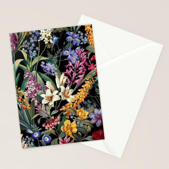 Isolated Blooms II Night Stationery Card Gallery Image 2