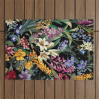 Isolated Blooms II Night Outdoor Rug Gallery Image 1