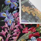 Isolated Blooms II Night Wall Tapestry Gallery Image 3