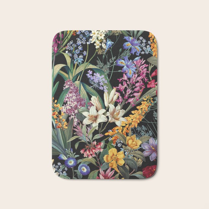 Isolated Blooms II Night Bath Mat Gallery Image 1