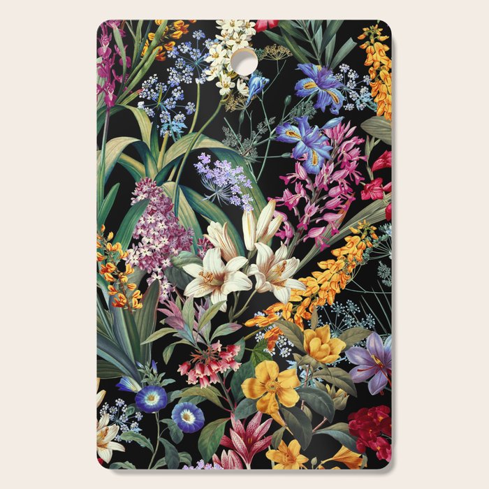 Isolated Blooms II Night Cutting Board Gallery Image 1