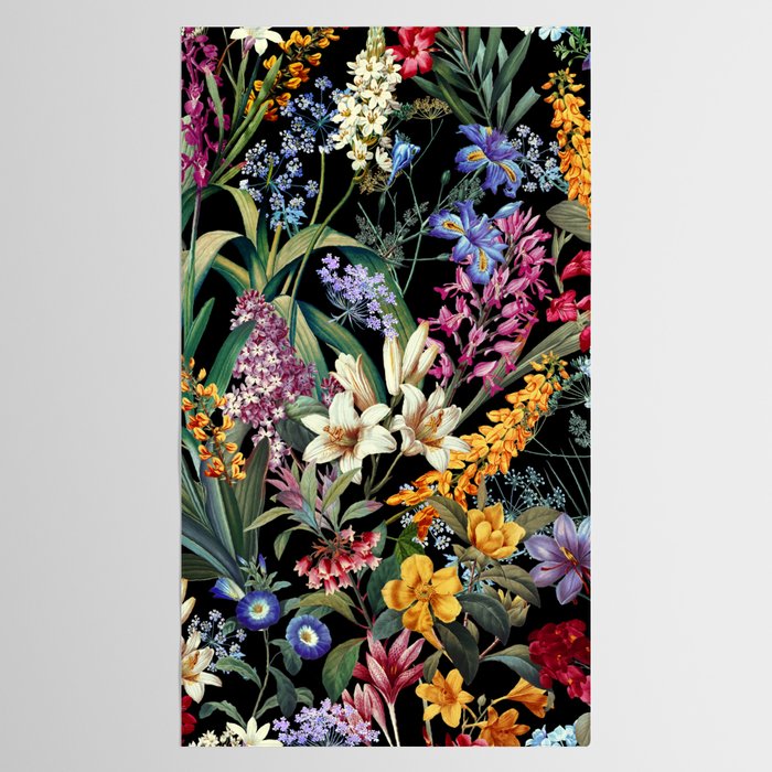Isolated Blooms II Night Tablecloth Gallery Image 2