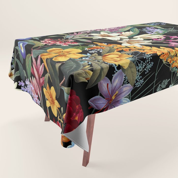 Isolated Blooms II Night Tablecloth Gallery Image 1