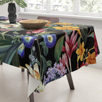 Isolated Blooms II Night Tablecloth Gallery Image 3