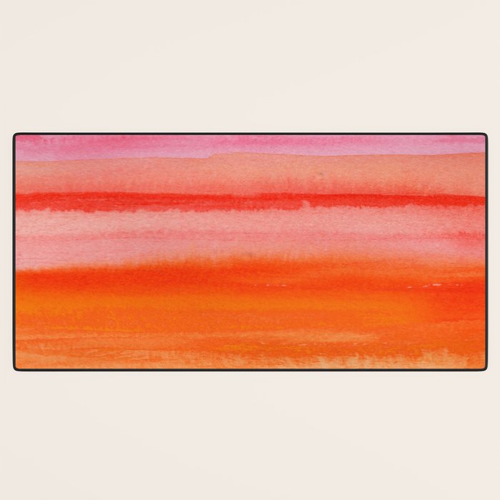Watercolor Sunset Sky Desk Mat Gallery Image 3