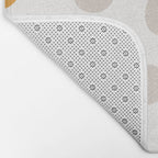 Mid Century Modern organic geometric snow pattern 7 Bath Mat Gallery Image 2