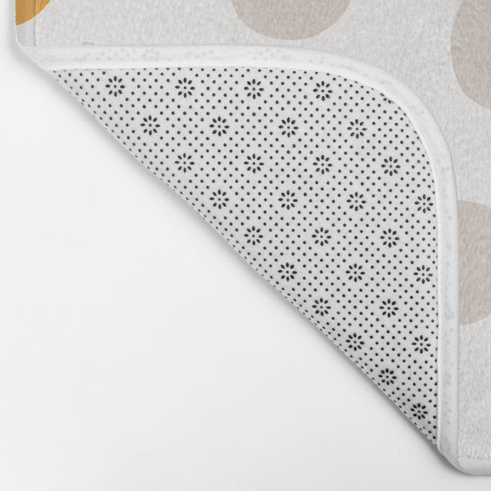 Mid Century Modern organic geometric snow pattern 7 Bath Mat Gallery Image 2