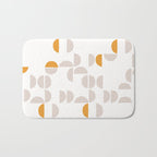 Mid Century Modern organic geometric snow pattern 7 Bath Mat Gallery Image 1