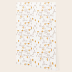 Mid Century Modern organic geometric snow pattern 7 Wallpaper Gallery Image 2