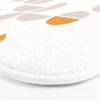 Mid Century Modern organic geometric snow pattern 7 Bath Mat Gallery Image 3