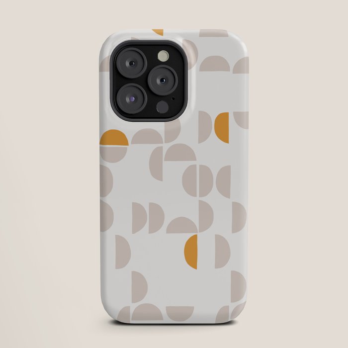 Mid Century Modern organic geometric snow pattern 7 iPhone Case Gallery Image 19