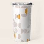 Mid Century Modern organic geometric snow pattern 7 Travel Mug Gallery Image 2