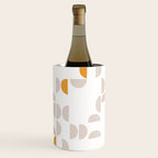 Mid Century Modern organic geometric snow pattern 7 Wine Chiller Gallery Image 3