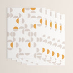 Mid Century Modern organic geometric snow pattern 7 Wrapping Paper Gallery Image 3
