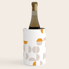 Mid Century Modern organic geometric snow pattern 7 Wine Chiller Gallery Image 2