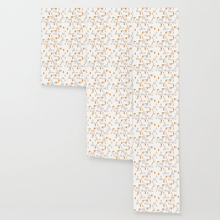 Mid Century Modern organic geometric snow pattern 7 Wallpaper Gallery Image 3