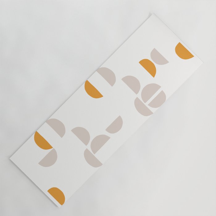 Mid Century Modern organic geometric snow pattern 7 Yoga Mat Gallery Image 1