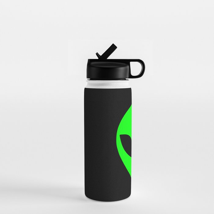 Black and Green Alien Head Shape Water Bottle Gallery Image 1