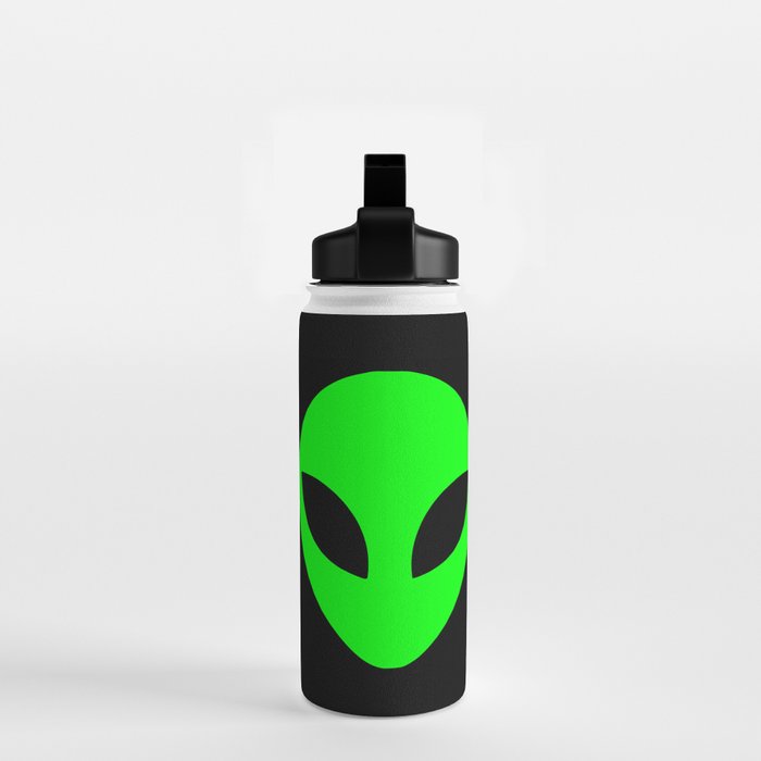 Black and Green Alien Head Shape Water Bottle Gallery Image 2