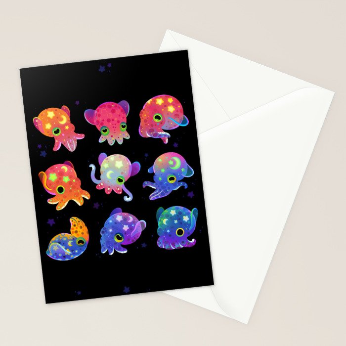 Bobtail squid Stationery Card Gallery Image 2
