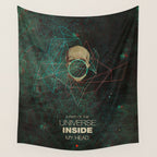 A Part Of The Universe Inside My Head Wall Tapestry Gallery Image 4