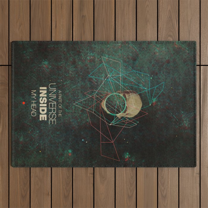 A Part Of The Universe Inside My Head Outdoor Rug Gallery Image 1