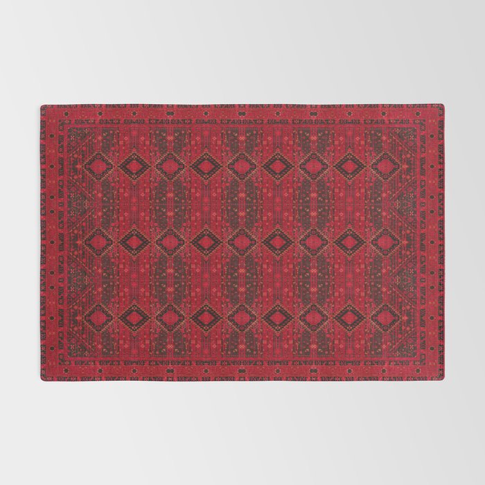 Scarlet Elegance: Oriental Moroccan & Ottoman Artistry Rug Gallery Image 2